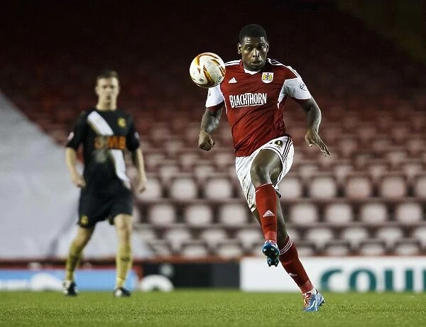 Bristol City's Jay Emmanuel-Thomas in Action during Sky Bet League One Match against Port Vale