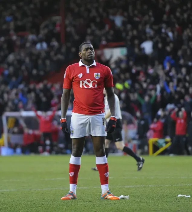 Framed Print : Bristol City's Jay Emmanuel-Thomas Celebrates Goal Against Fleetwood Town, Sky Bet League One, Ashton Gate - 01 / 02 / 2015 Framed Print : Bristol City's Jay Emmanuel-Thomas Celebrates Goal Against Fleetwood Town, Sky Bet League One, Ashton Gate - 01 / 02 / 2015