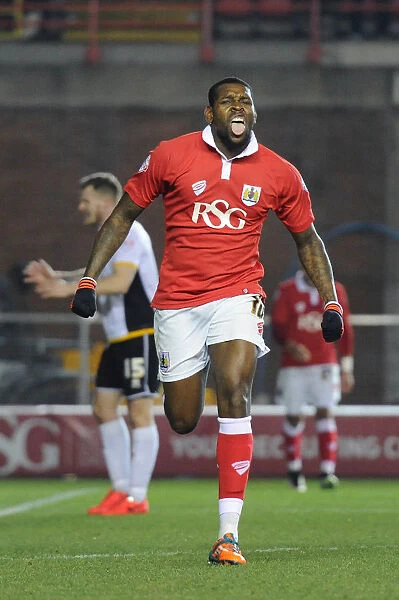 Bristol City's Jay Emmanuel-Thomas Euphoric After Scoring Against Port Vale in Sky Bet League One