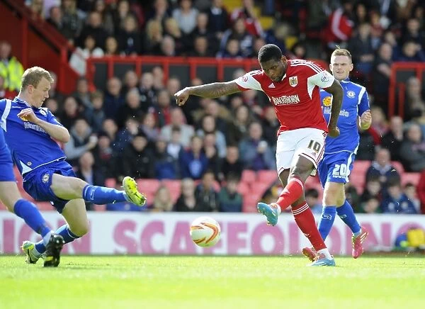Bristol City's Jay Emmanuel-Thomas Goes For Glory Against Crewe, 2014