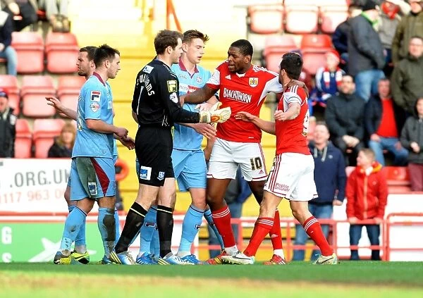 Bristol City's Jay Emmanuel-Thomas Intervenes in Heated Moment at Ashton Gate