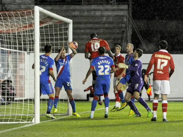 Framed Print : Bristol City's Jay Emmanuel-Thomas Scores the Winner Against Doncaster Rovers in FA Cup Third Round Replay Framed Print : Bristol City's Jay Emmanuel-Thomas Scores the Winner Against Doncaster Rovers in FA Cup Third Round Replay