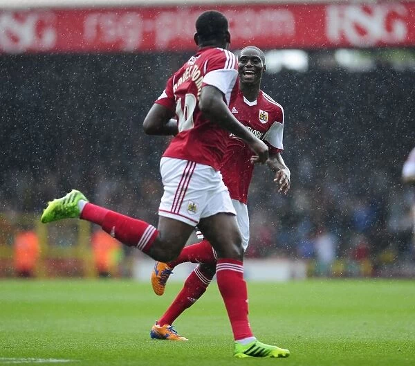 Bristol City's Jay Emmanuel-Thomas Scores the Winning Goal Against Bradford City, 2013