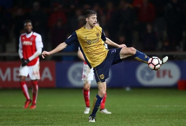 Bristol City's Jens Hegeler in Action during FA Cup Replay Showdown against Fleetwood Town at Highbury Stadium
