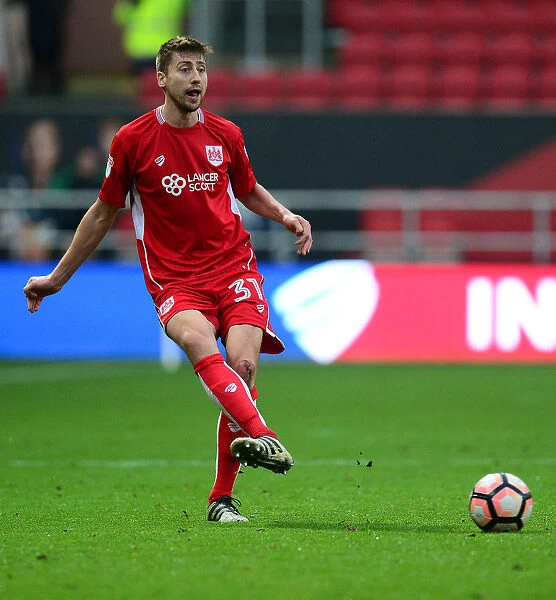 Bristol City's Jens Hegeler in Action during FA Cup Third Round Match against Fleetwood Town