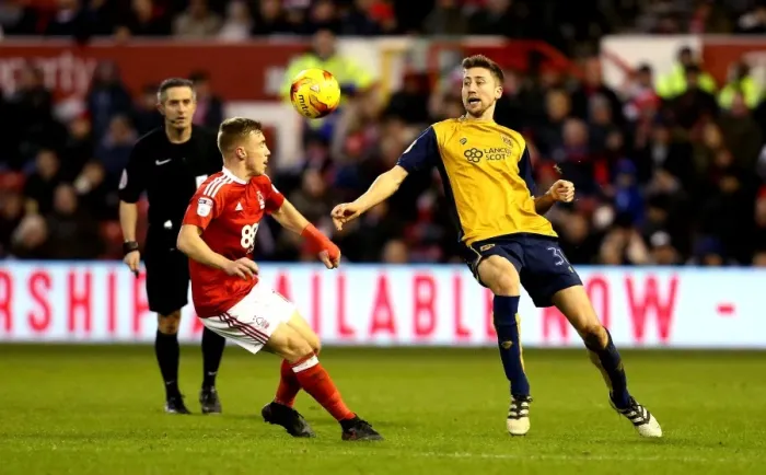 Framed Print : Bristol City's Jens Hegeler Flips Over Nottingham Forest's Ben Osborn - Sky Bet Championship Clash Framed Print : Bristol City's Jens Hegeler Flips Over Nottingham Forest's Ben Osborn - Sky Bet Championship Clash