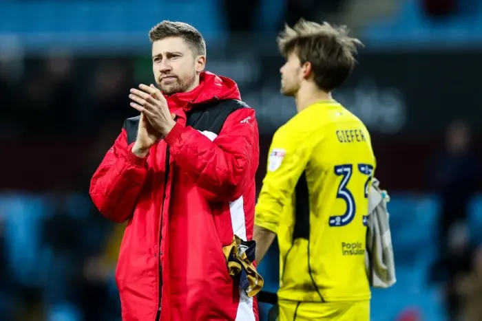 Framed Print : Bristol City's Jens Hegeler Shows Gratitude to Fans After 2-0 Loss at Villa Park