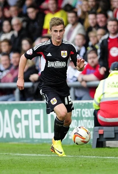 Bristol City's Joe Bryan in Action: A Football Moment from Sky Bet League One at Crewe, 2013