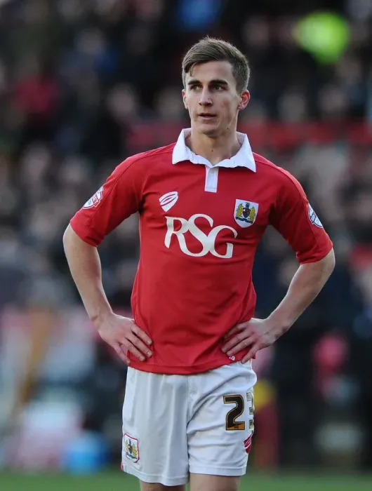 Framed Print : Bristol City's Joe Bryan in Action at Ashton Gate during Sky Bet League One Match against Crawley Town
