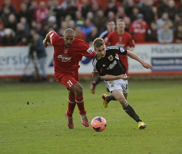 Bristol City's Joe Bryan in Action Against Tamworth's Wayne Thomas - FA Cup Second Round