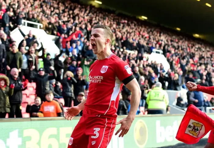 Framed Print : Bristol City's Joe Bryan Celebrates Dramatic Win Against Cardiff City (14 / 01 / 2017) Framed Print : Bristol City's Joe Bryan Celebrates Dramatic Win Against Cardiff City (14 / 01 / 2017)