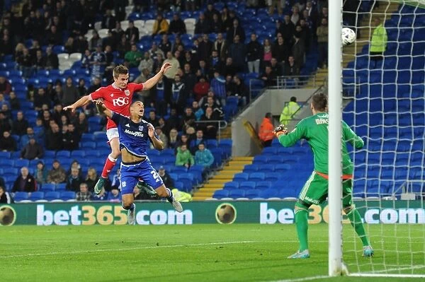 Bristol City's Joe Bryan Charges Towards Cardiff City Goal in Sky Bet Championship Clash