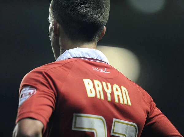 Bristol City's Joe Bryan: Detailed Shot from the Sky Bet League One Match Against Bradford City, October 2014