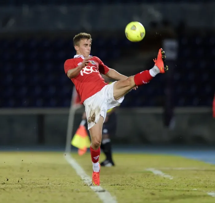 Framed Print : Bristol City's Joe Bryan Loses Possession Against Botswana, 2014