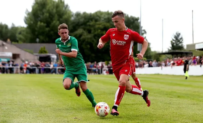 Framed Print : Bristol City's Joe Bryan in Pre-Season Action Against Hengrove Athletic (July 2016)