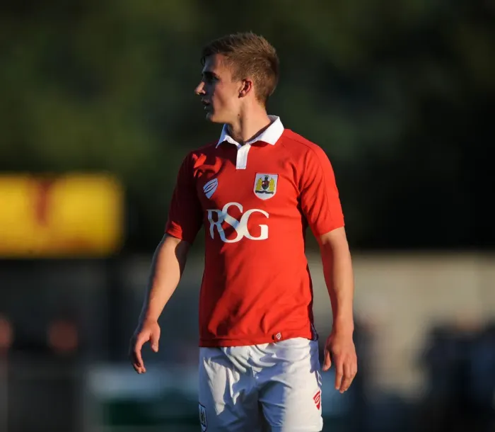 Framed Print : Bristol City's Joe Bryan in Pre-Season Form at Woodspring Stadium (July 2014) Framed Print : Bristol City's Joe Bryan in Pre-Season Form at Woodspring Stadium (July 2014)