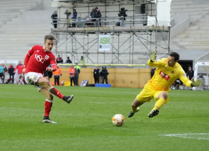 Framed Print : Bristol City's Joe Bryan Scores the Winner Against Bolton Wanderers in 2016 Championship Match Framed Print : Bristol City's Joe Bryan Scores the Winner Against Bolton Wanderers in 2016 Championship Match