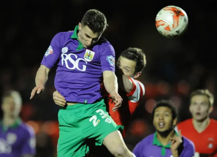 Framed Print : Bristol City's Joe Bryan vs Leyton Orient's David Mooney: Intense Battle in Sky Bet League One Match Framed Print : Bristol City's Joe Bryan vs Leyton Orient's David Mooney: Intense Battle in Sky Bet League One Match