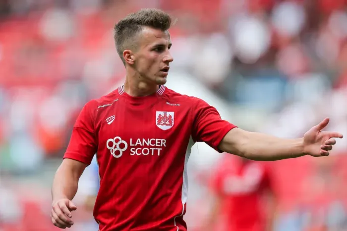Framed Print : Bristol City's Joe Bryan Watches On During Pre-Season Friendly Against Portsmouth, 2016