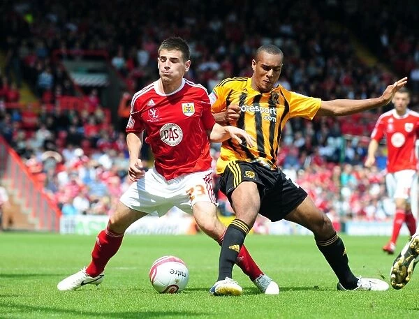 Bristol City's Joe Edwards Makes Full Debut: A Battle for the Ball vs. Hull City (07 / 05 / 2011, Championship)