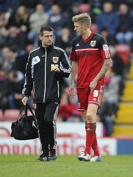 Bristol City's Jon Stead Suffers Injury Exit vs. Middlesbrough, March 2013