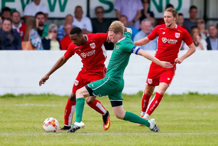 Framed Print : Bristol City's Jonathan Kodjia in Action during Pre-Season Community Match against Hengrove Athletic Framed Print : Bristol City's Jonathan Kodjia in Action during Pre-Season Community Match against Hengrove Athletic