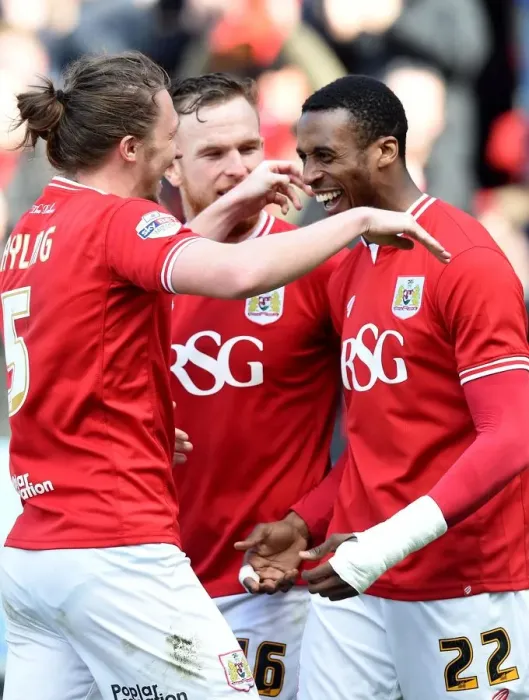 Framed Print : Bristol City's Jonathan Kodjia Celebrates Thrilling Goal Against Huddersfield Town in Sky Bet Championship (30.04.2016) Framed Print : Bristol City's Jonathan Kodjia Celebrates Thrilling Goal Against Huddersfield Town in Sky Bet Championship (30.04.2016)