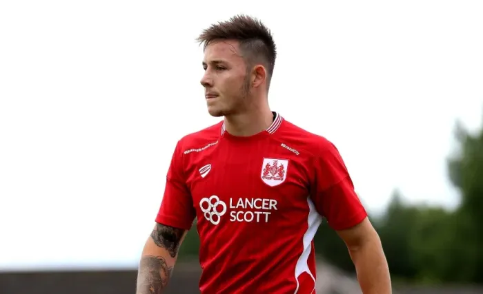 Framed Print : Bristol City's Josh Brownhill in Action against Hengrove Athletic during Pre-season Friendly, July 2016