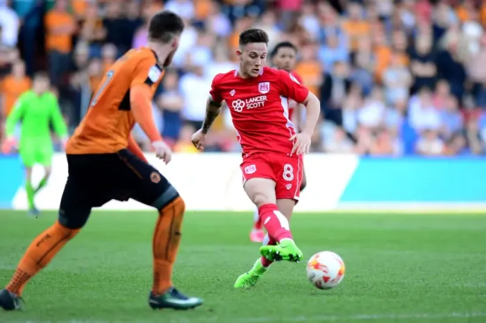 Framed Print : Bristol City's Josh Brownhill in Action Against Wolverhampton Wanderers, Sky Bet Championship, 2017 Framed Print : Bristol City's Josh Brownhill in Action Against Wolverhampton Wanderers, Sky Bet Championship, 2017