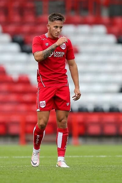 Bristol City's Josh Brownhill Focuses Intently During Pre-Season Clash Against Portsmouth