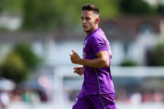 Framed Print : Bristol City's Josh Brownhill Watches Pre-season Match against Bristol Manor Farm, 2017