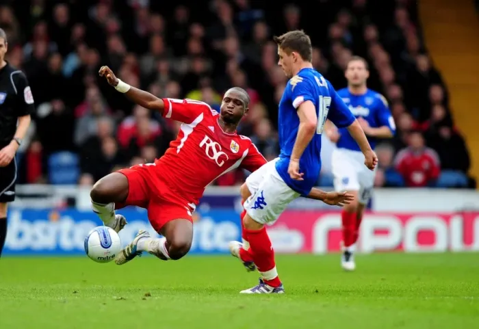 Framed Print : Bristol City's Kalifa Cisse Tackles Scott Allan in Portsmouth vs. Bristol City Football Match, 2012 Framed Print : Bristol City's Kalifa Cisse Tackles Scott Allan in Portsmouth vs. Bristol City Football Match, 2012