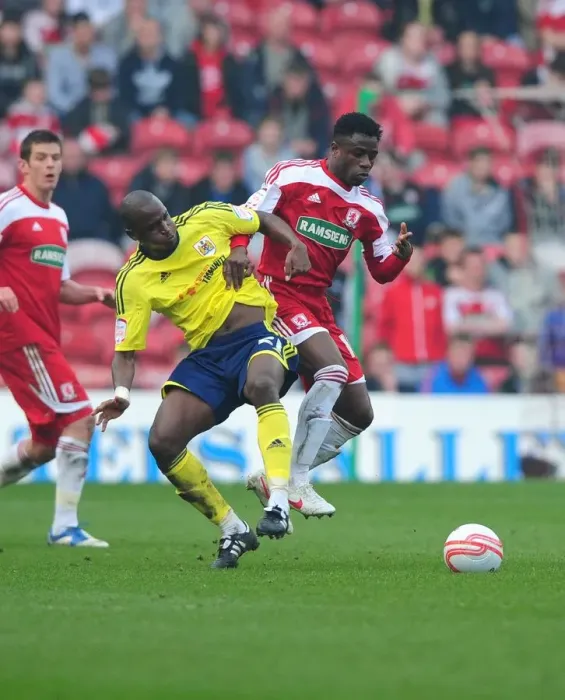 Framed Print : Bristol City's Kalifa Cisse vs. Middlesbrough's Barthomew Ogbeche: A Battle for Supremacy on the Riverside Stadium Field (Middlesbrough v Bristol City, 2012) Framed Print : Bristol City's Kalifa Cisse vs. Middlesbrough's Barthomew Ogbeche: A Battle for Supremacy on the Riverside Stadium Field (Middlesbrough v Bristol City, 2012)