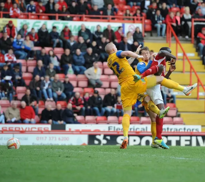 Framed Print : Bristol City's Karleigh Osborne's Shot Saved by Preston North End's Declan Rudd in Sky Bet League One Clash