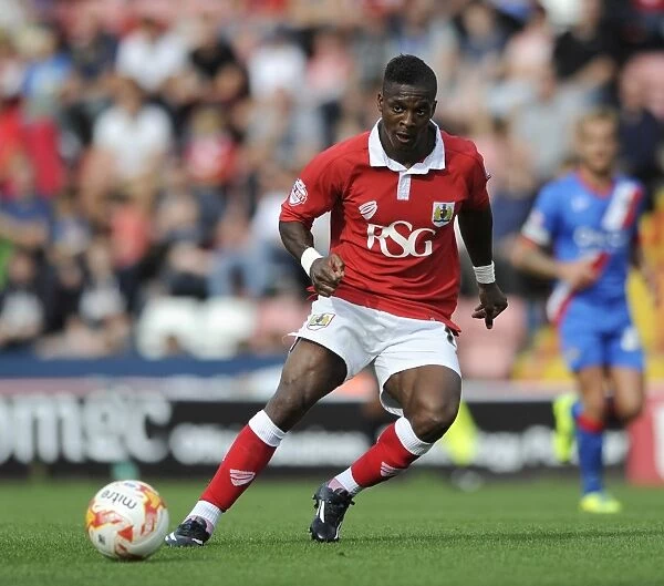 Bristol City's Kieran Agard in Action Against Doncaster Rovers, September 13, 2014