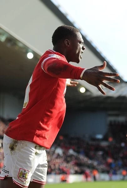 Bristol City's Kieran Agard Scores and Celebrates Against Hull City in Sky Bet Championship Match