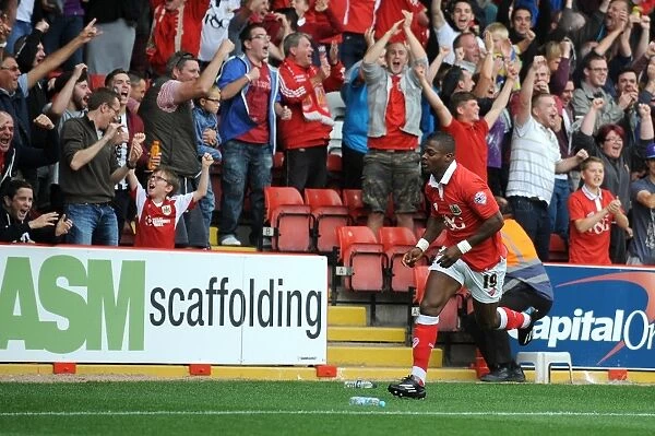Bristol City's Kieran Agard Scores Dramatic Goal in Front of Ecstatic Fans vs. MK Dons, 2014