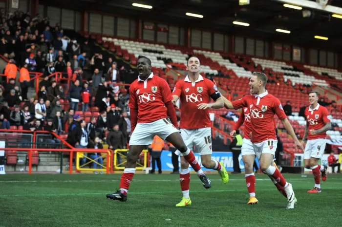 Framed Print : Bristol City's Kieran Agard Scores the Goal: FA Cup Match vs AFC Telford United Framed Print : Bristol City's Kieran Agard Scores the Goal: FA Cup Match vs AFC Telford United