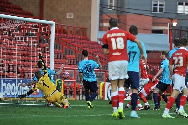 Bristol City's Kieran Agard Scores Opening Goal Against AFC Telford United in FA Cup Match