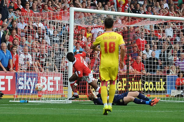 Bristol City's Kieran Agard Scores the Winning Goal Against MK Dons in Sky Bet League One