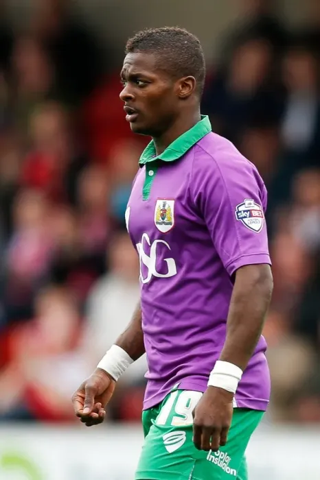 Framed Print : Bristol City's Kieran Agard Watches the Action at Fleetwood Town (2014) Framed Print : Bristol City's Kieran Agard Watches the Action at Fleetwood Town (2014)