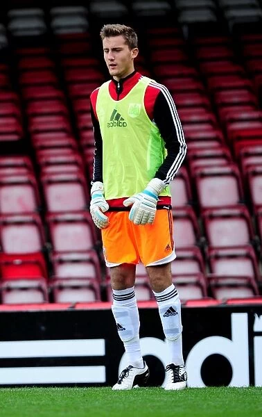 Bristol City's Kleton Perndreu in Action against Ipswich Town U21s - Football Training Session at Ashton Gate