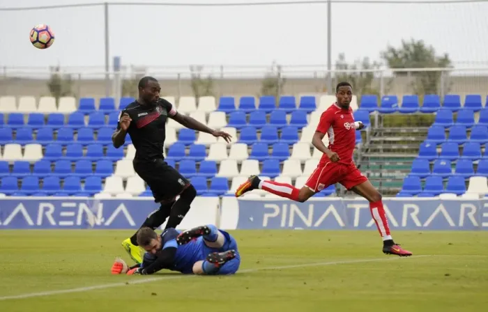 Framed Print : Bristol City's Kodjia Denied Goal Against Granada (2016)