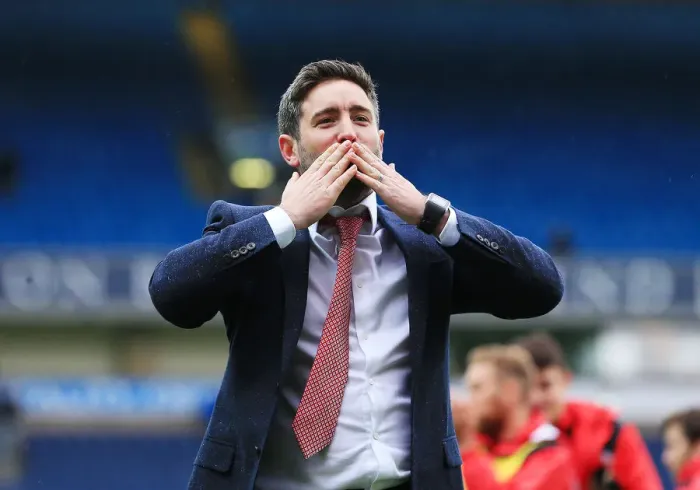 Framed Print : Bristol City's Lee Johnson Celebrates Promotion to Championship Title Framed Print : Bristol City's Lee Johnson Celebrates Promotion to Championship Title
