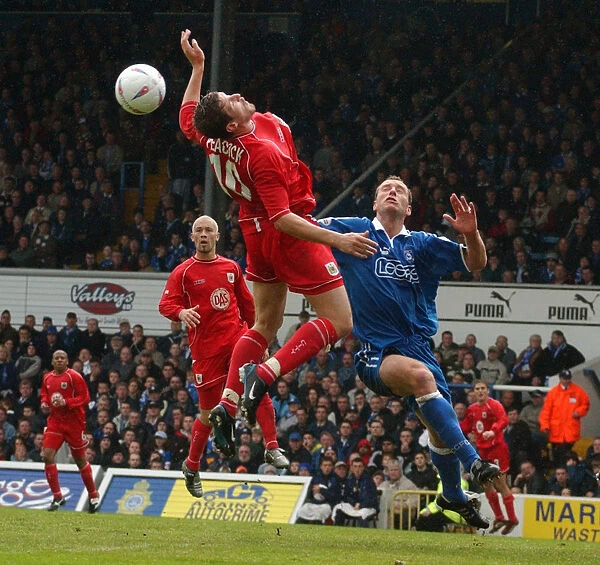 Bristol City's Lee Peacock in Action during the Play-Off Clash against Cardiff City