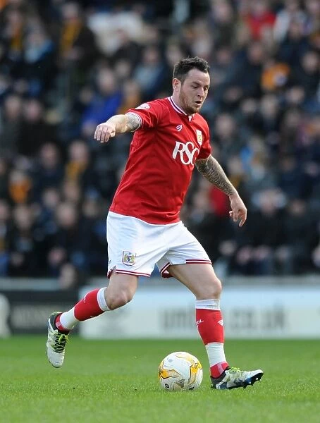 Bristol City's Lee Tomlin in Action Against Hull City, Sky Bet Championship 2016