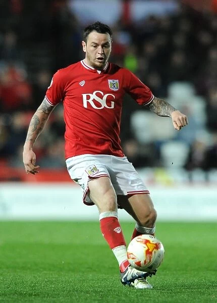 Bristol City's Lee Tomlin in Action Against Rotherham United, Sky Bet Championship 2016