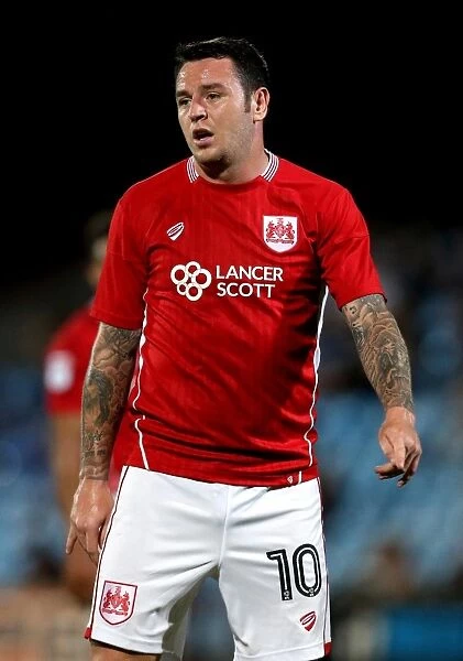 Bristol City's Lee Tomlin in Action Against Scunthorpe United, EFL Cup 2016
