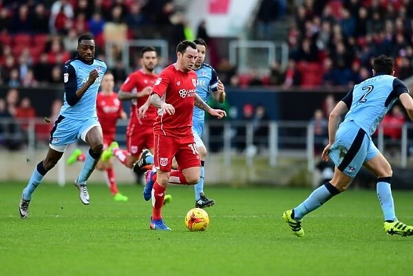 Bristol City's Lee Tomlin Charges Forward in Sky Bet Championship Clash Against Rotherham United