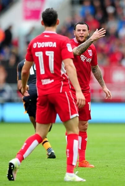 Bristol City's Lee Tomlin Displays Frustration Against Newcastle United, 2016